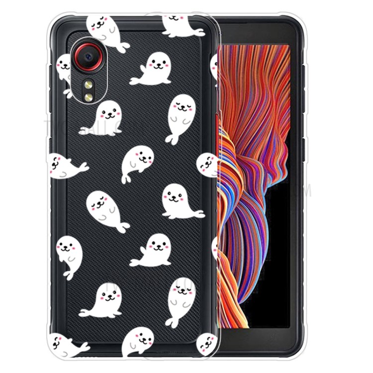 Pattern Printing TPU Phone Cover Shell Case for Samsung Galaxy Xcover 5 - Seal-1