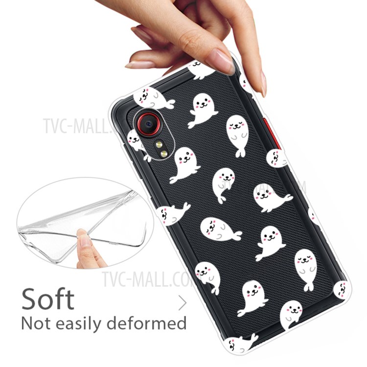 Pattern Printing TPU Phone Cover Shell Case for Samsung Galaxy Xcover 5 - Seal-2