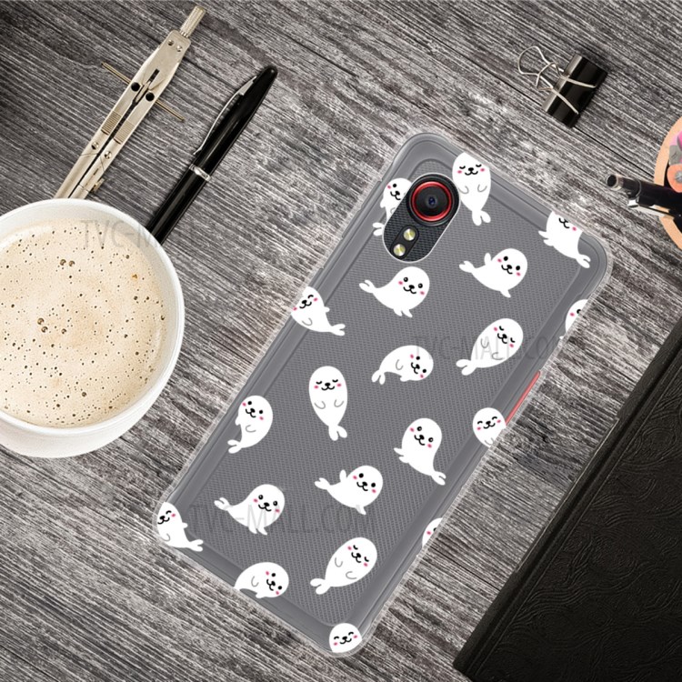 Pattern Printing TPU Phone Cover Shell Case for Samsung Galaxy Xcover 5 - Seal-4