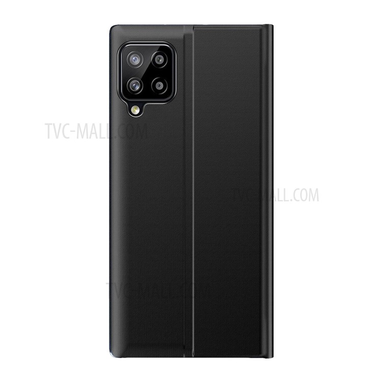 View Window Auto-absorbed Flip Leather Stand Protector Shell for Samsung Galaxy F62 / M62 - Black-3