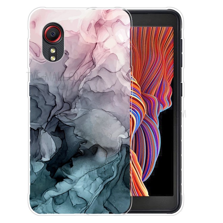 Marble Pattern Printing Soft TPU Phone Case for Samsung Galaxy Xcover 5 - Style A-1