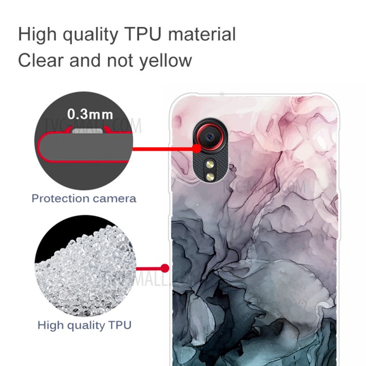 Marble Pattern Printing Soft TPU Phone Case for Samsung Galaxy Xcover 5 - Style A-2