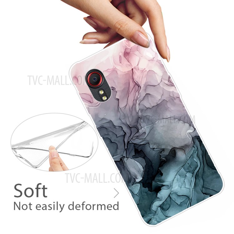 Marble Pattern Printing Soft TPU Phone Case for Samsung Galaxy Xcover 5 - Style A-3