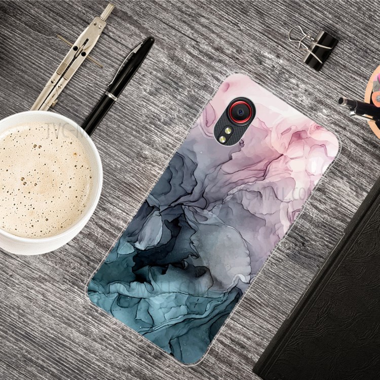 Marble Pattern Printing Soft TPU Phone Case for Samsung Galaxy Xcover 5 - Style A-4