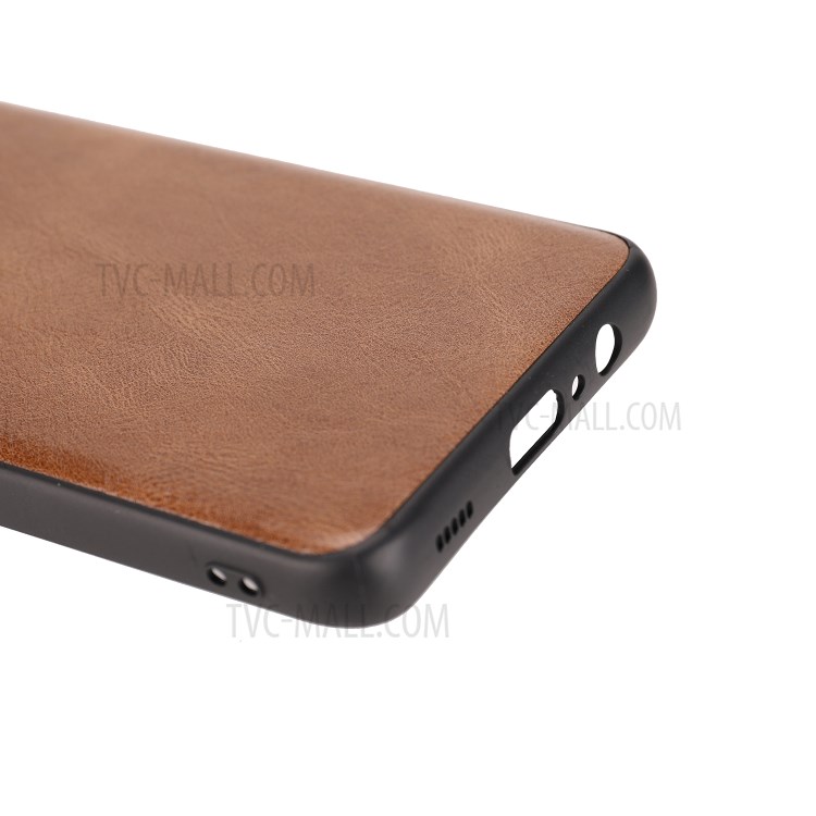 Crazy Horse Texture PU Leather Coated Plastic+TPU Case for Samsung Galaxy A02 / M02 - Brown-5