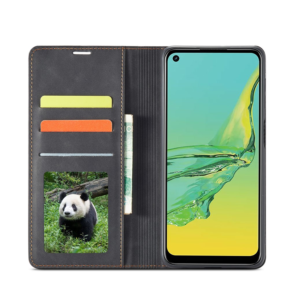 FORWENW Fantasy Series Skin Feeling Leather Case for Samsung Galaxy A32 5G - Black-4