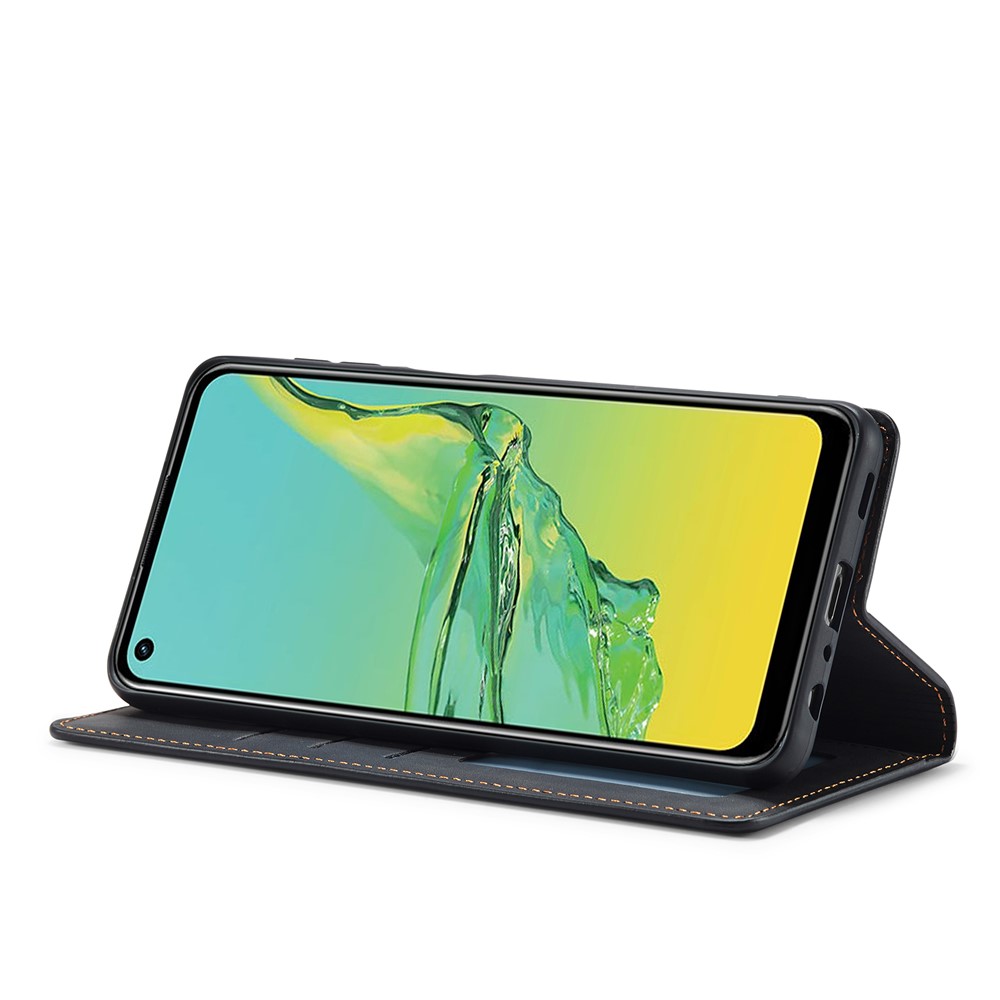 FORWENW Fantasy Series Skin Feeling Leather Case for Samsung Galaxy A32 5G - Black-5