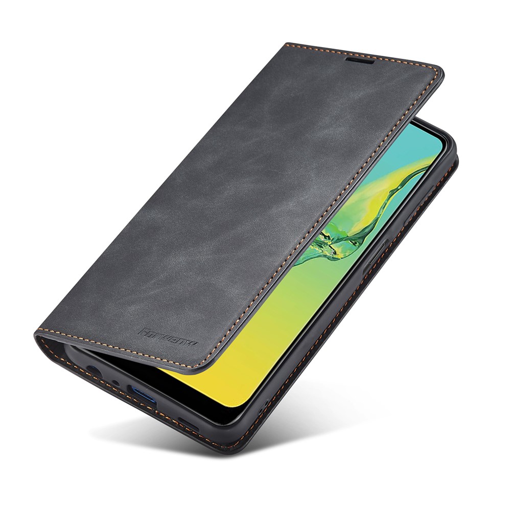 FORWENW Fantasy Series Skin Feeling Leather Case for Samsung Galaxy A32 5G - Black-6