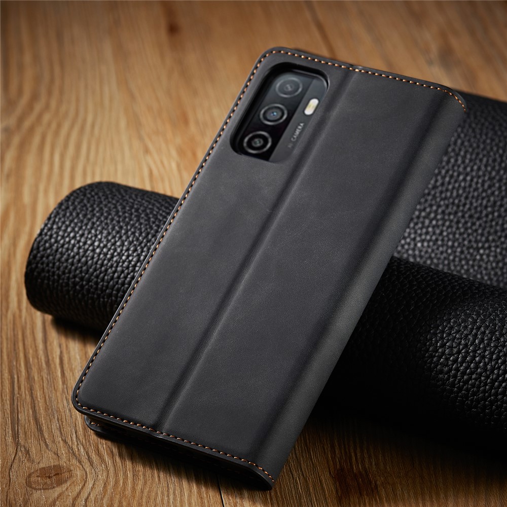 FORWENW Fantasy Series Skin Feeling Leather Case for Samsung Galaxy A32 5G - Black-8
