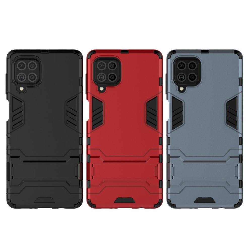 2-in-1 Kickstand PC + TPU Combo Phone Shell for Samsung Galaxy F62 / M62 - Black-10