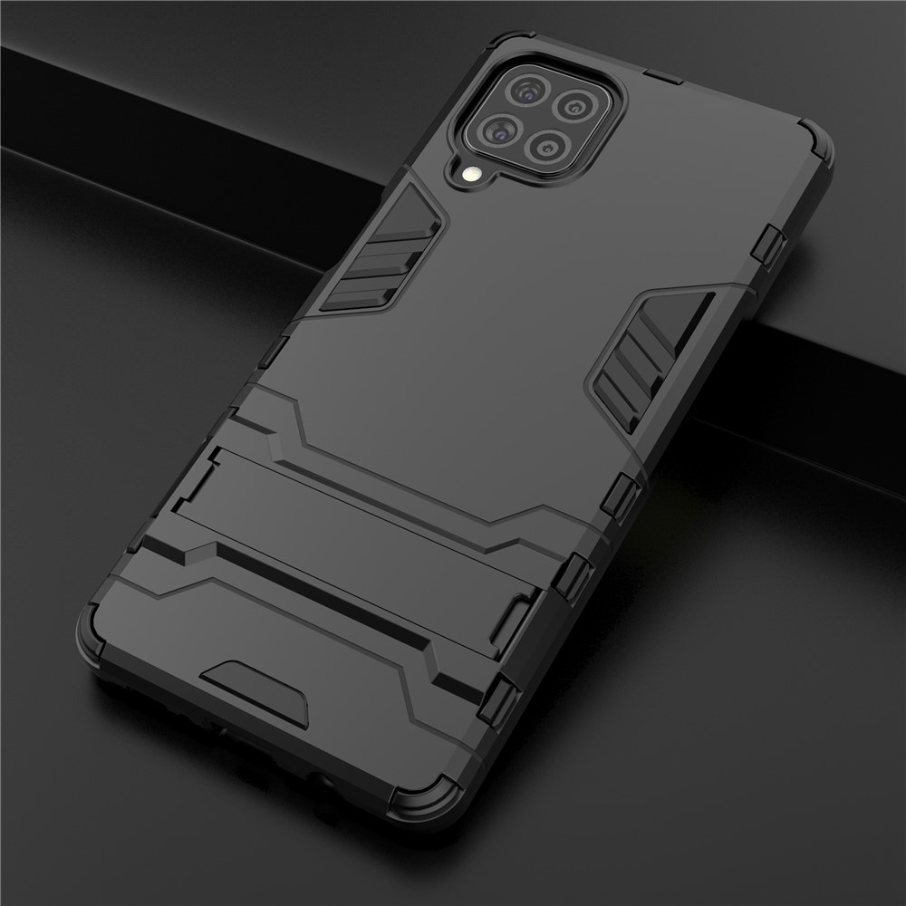 2-in-1 Kickstand PC + TPU Combo Phone Shell for Samsung Galaxy F62 / M62 - Black-8