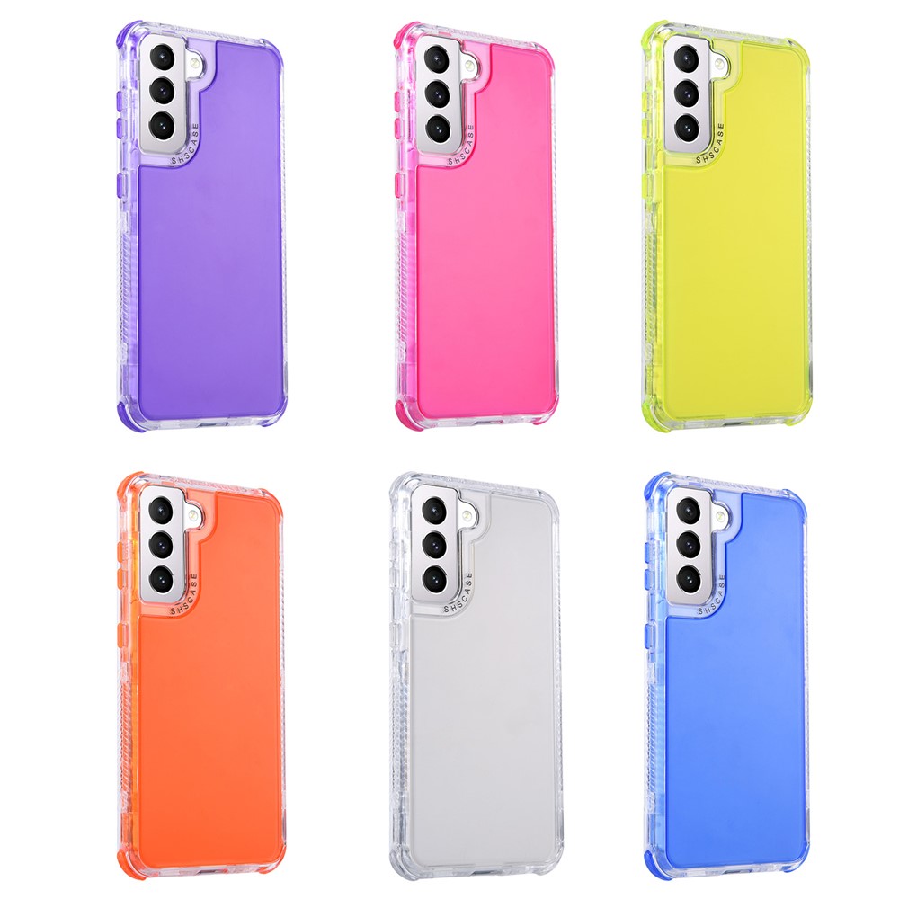 PC+TPU Hybrid Protective Phone Case Cover Shell for Samsung Galaxy S21 5G - Blue-5
