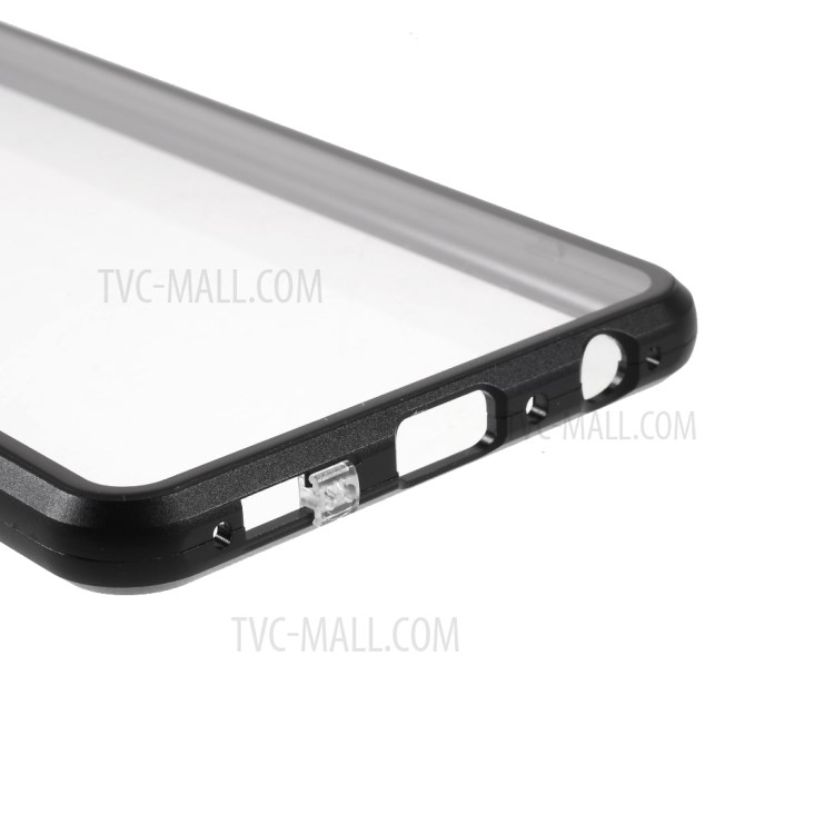 HD Double-sided Tempered Glass + Lock Installation Metal Magnetic Frame Case for Samsung Galaxy A72 4G - Black-3