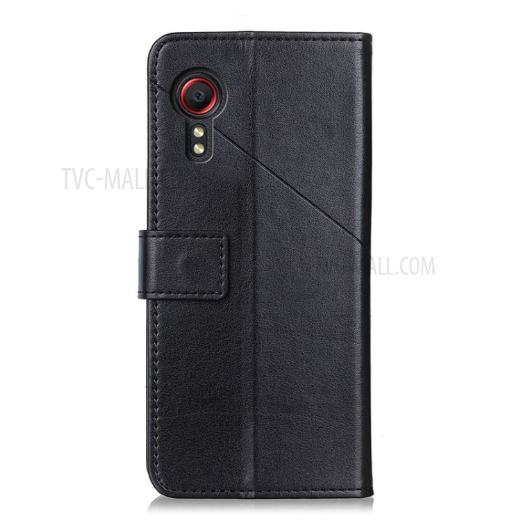 Wallet Leather Stand Case for Samsung Galaxy Xcover 5 - Black-2