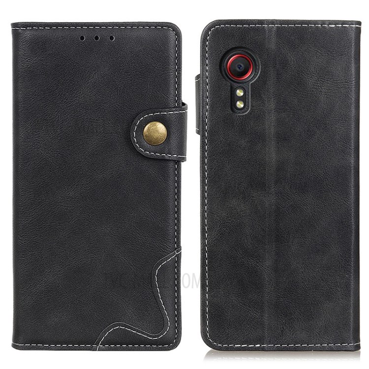 S Shaped Leather Wallet Protection Phone Shell for Xiaomi Poco M3 - Black-1