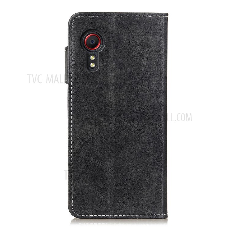 S Shaped Leather Wallet Protection Phone Shell for Xiaomi Poco M3 - Black-2