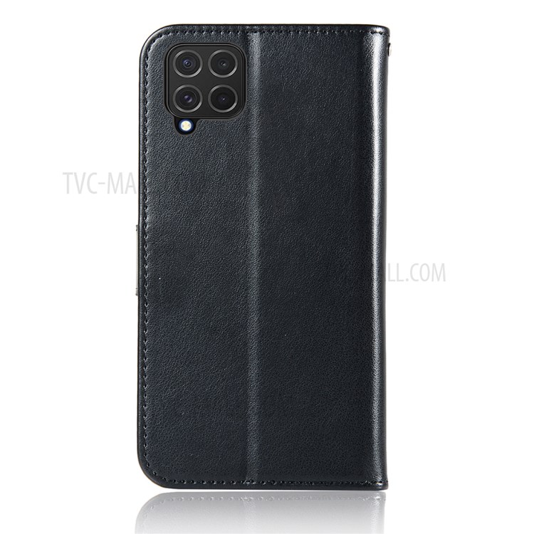 Imprinted Dream Catcher Owl Leather Wallet Case for Samsung Galaxy F62/M62 - Black-3