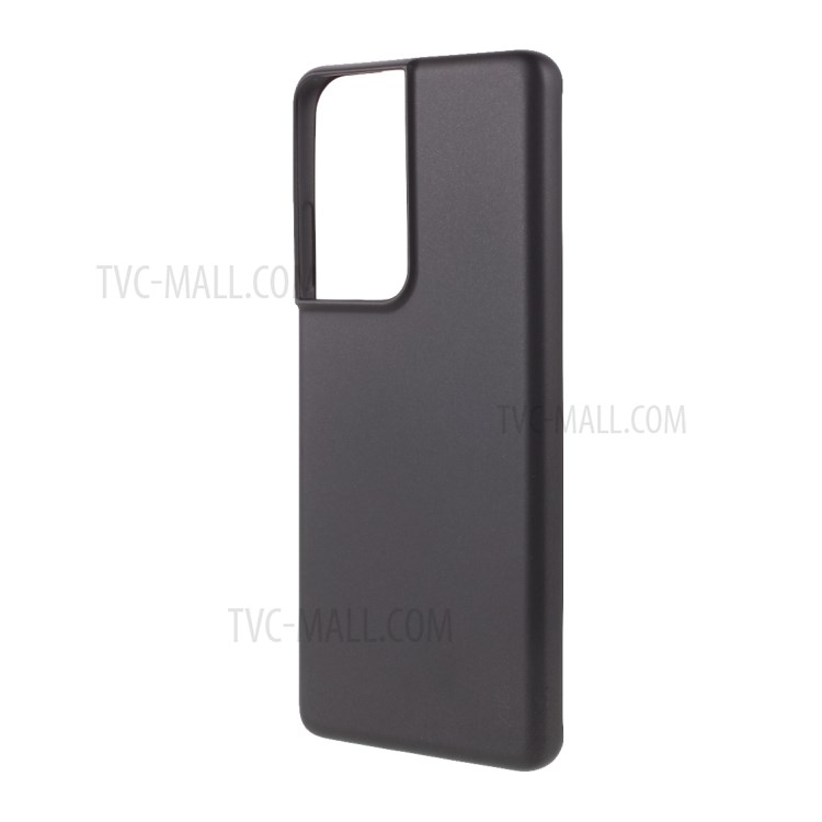 Couverture de Téléphone TPU TPU TPU de Qualité Mate de Qualité x de Niveau x Pour Samsung Galaxy S21 Ultra 5G - le Noir-2