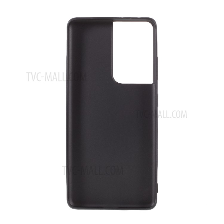 Couverture de Téléphone TPU TPU TPU de Qualité Mate de Qualité x de Niveau x Pour Samsung Galaxy S21 Ultra 5G - le Noir-3