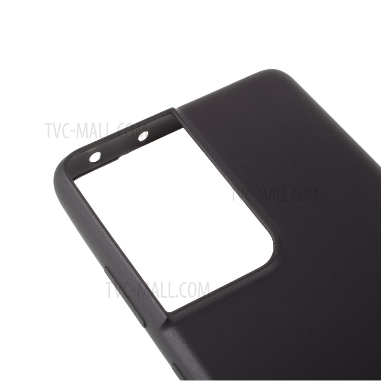 Couverture de Téléphone TPU TPU TPU de Qualité Mate de Qualité x de Niveau x Pour Samsung Galaxy S21 Ultra 5G - le Noir-7