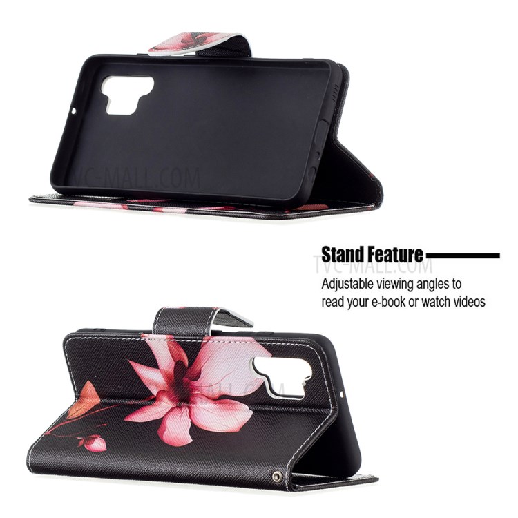 Pattern Printing Leather Wallet Case for Samsung Galaxy A32 4G (EU Version) - Vivid Flower-2