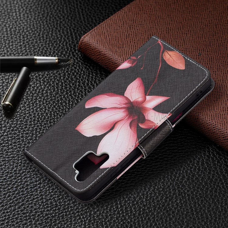 Pattern Printing Leather Wallet Case for Samsung Galaxy A32 4G (EU Version) - Vivid Flower-8