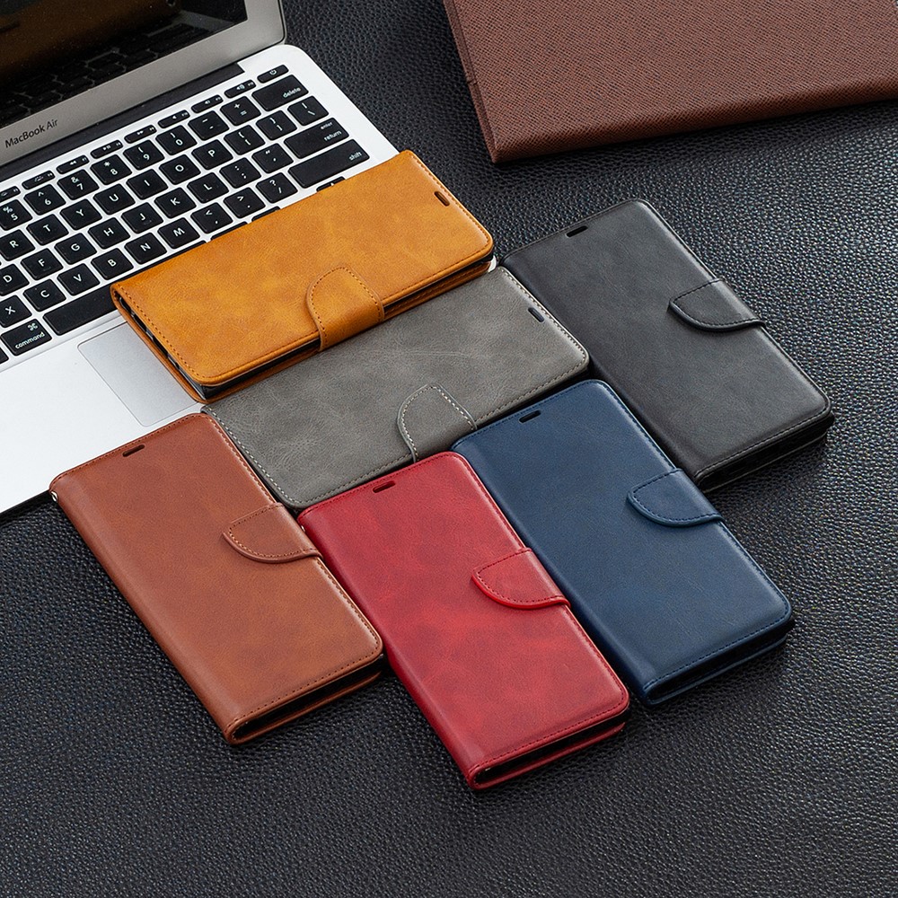 Wallet Leather Stand Case for Samsung Galaxy A32 4G (EU Version) - Brown-11