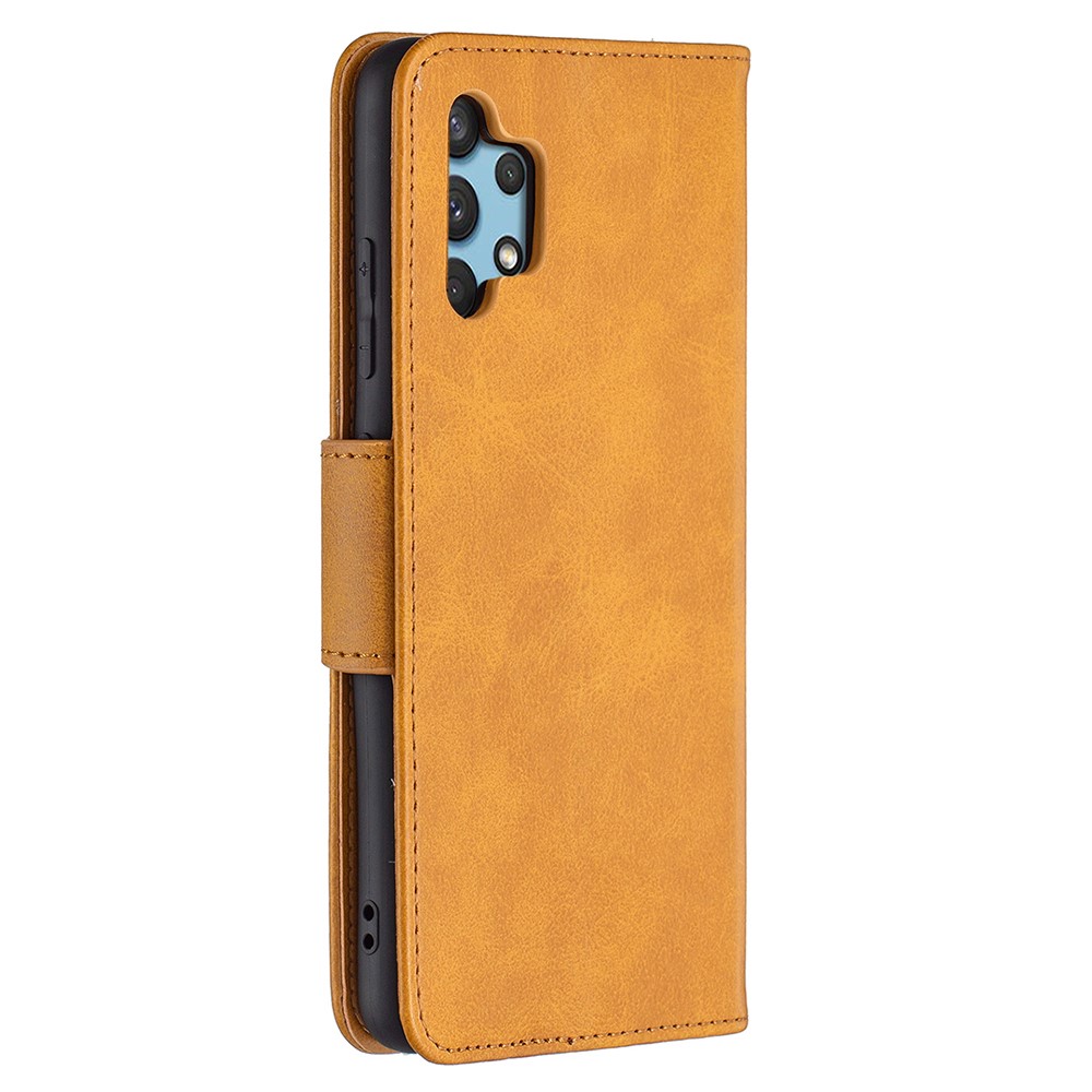 Wallet Leather Stand Case for Samsung Galaxy A32 4G (EU Version) - Brown-5