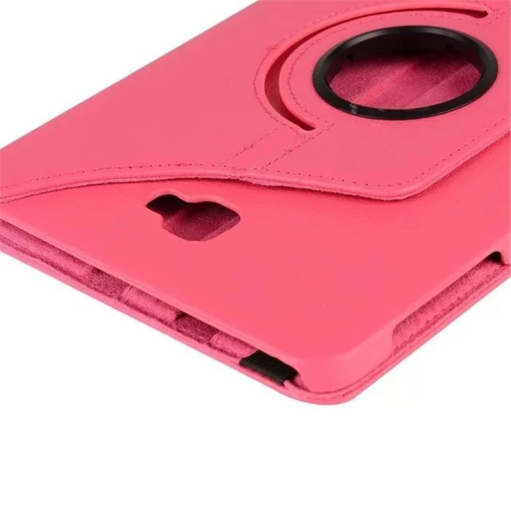 Litchi Texture Rotary Stand Leather Shell for Samsung Galaxy Tab A 10.1 (2016) T580 T585 - Rose-4