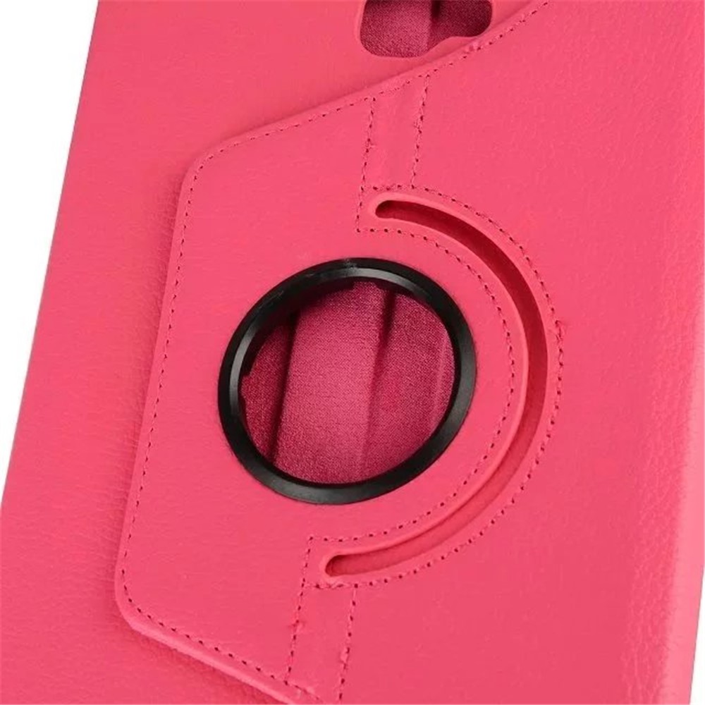 Litchi Texture Rotary Stand Leather Shell for Samsung Galaxy Tab A 10.1 (2016) T580 T585 - Rose-6