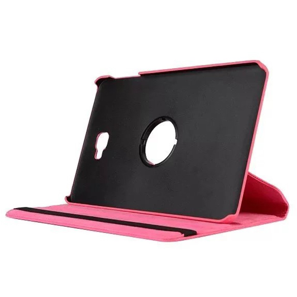 Litchi Texture Rotary Stand Leather Shell for Samsung Galaxy Tab A 10.1 (2016) T580 T585 - Rose-7