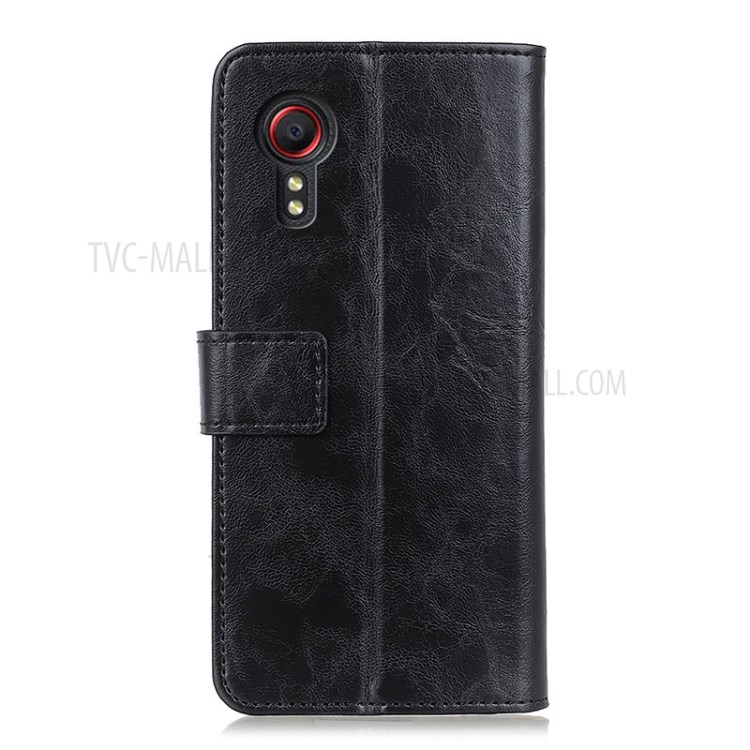 Wallet Leather Stand Shell Case for Samsung Galaxy Xcover 5 - Black-6