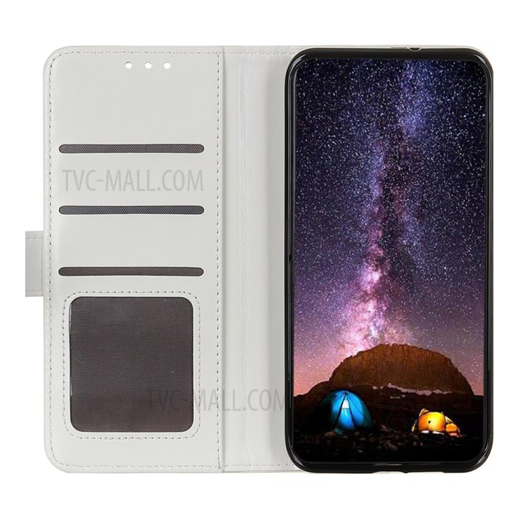 Crazy Horse Wallet Leather Stand Shell Case for Samsung Galaxy Xcover 5 - White-8