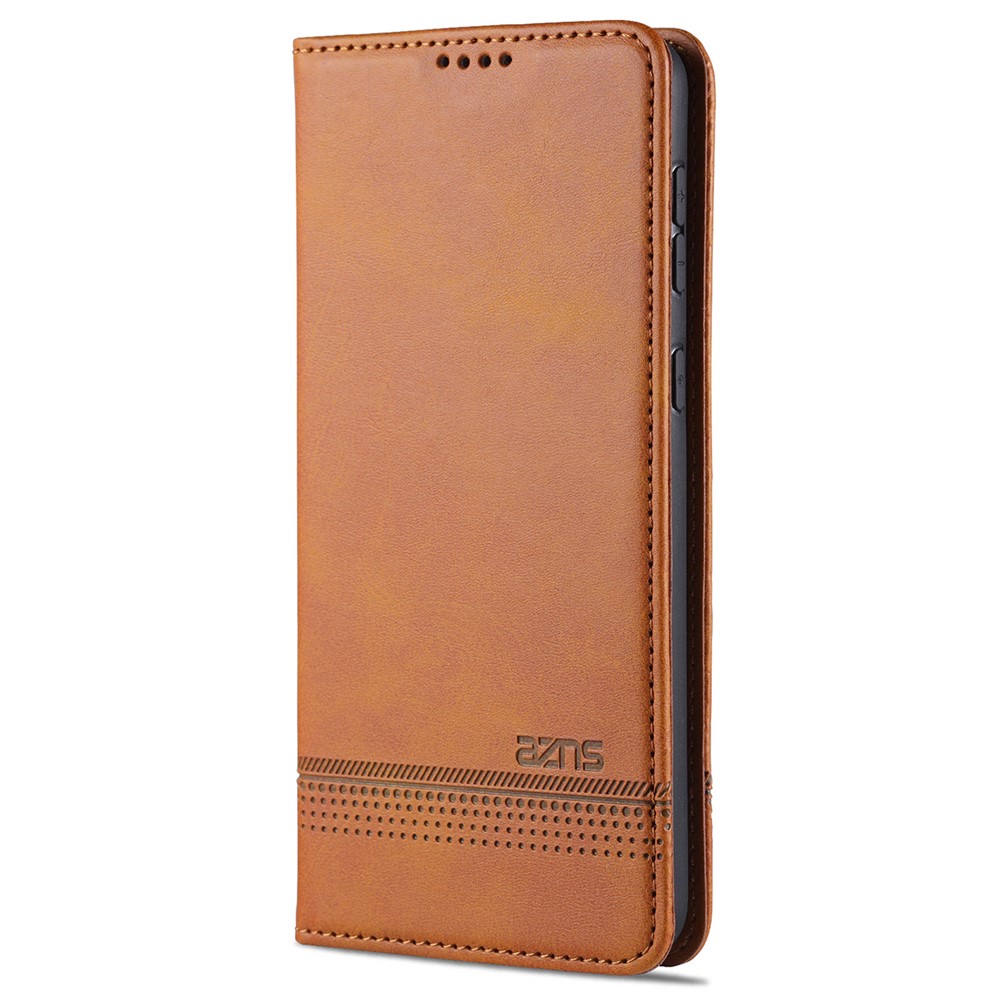 AZNS Stand Wallet Auto-absorbiertes Magnetledertupfen Für Samsung Galaxy A32 4G - Braun