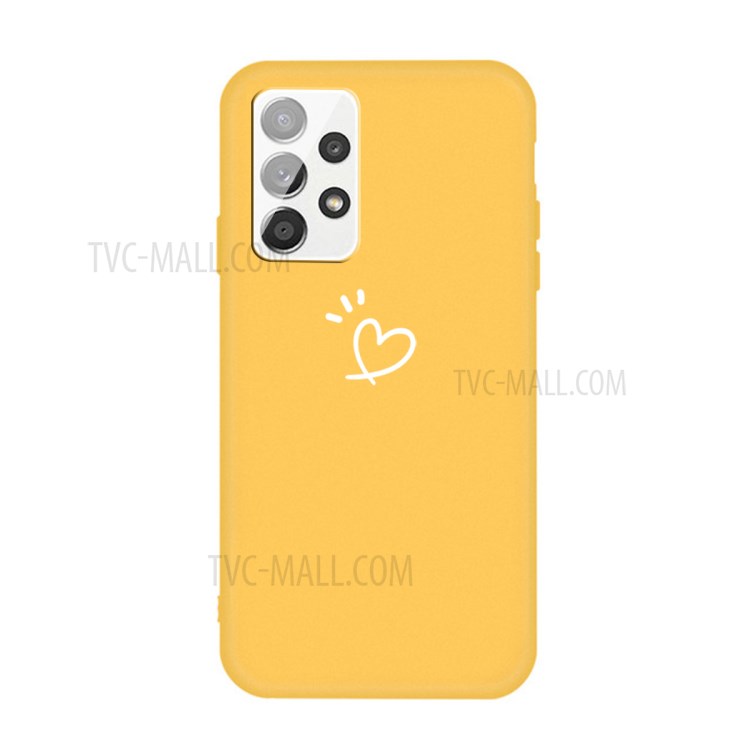 Coque De Téléphone Mobile Matte TPU Pour Samsung Galaxy A32 5G - Jaune-1