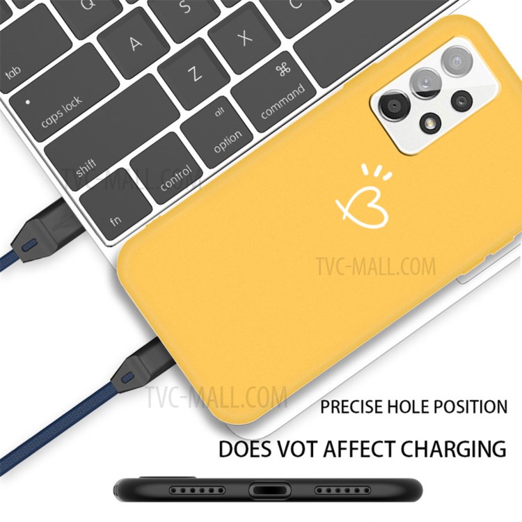 Coque De Téléphone Mobile Matte TPU Pour Samsung Galaxy A32 5G - Jaune-2