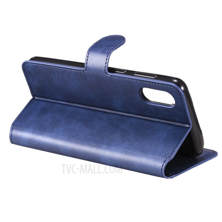 Quality Wallet Stand Flip Leather Phone Case for Samsung Galaxy A02/M02 (EU Version) - Blue-7