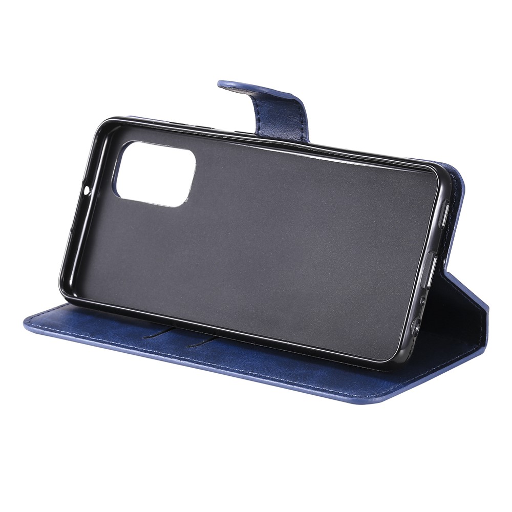 Quality Wallet Stand Flip Leather Phone Case for Samsung Galaxy A32 4G (EU Version) - Blue-11