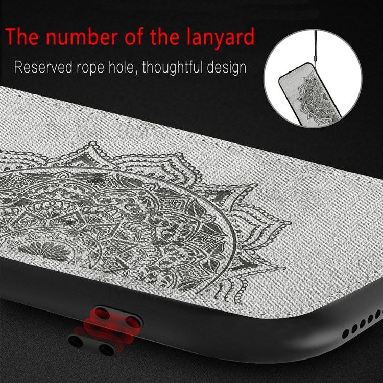 Imprint Mandala Flower Leather Coated PC + TPU Phone Case for Samsung Galaxy S20 FE/S20 Fan Edition/S20 FE 5G/S20 Fan Edition 5G - Black-8