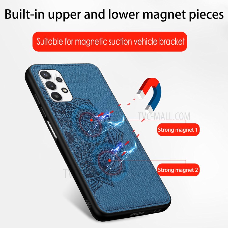 Boîte Téléphonique Enduit En Cuir De Fleur Mandala Mandala Pour Samsung Galaxy A32 5G - Noir-10