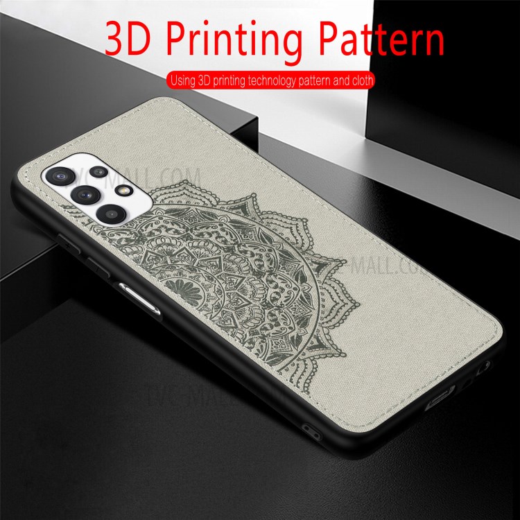 Boîte Téléphonique Enduit En Cuir De Fleur Mandala Mandala Pour Samsung Galaxy A32 5G - Noir-11