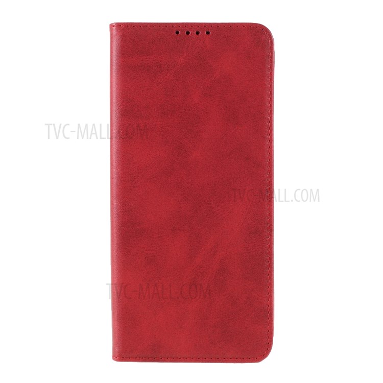 Auto-absorbed Wallet Stand Leather Case for Samsung Galaxy A72 5G/4G - Wine Red-9