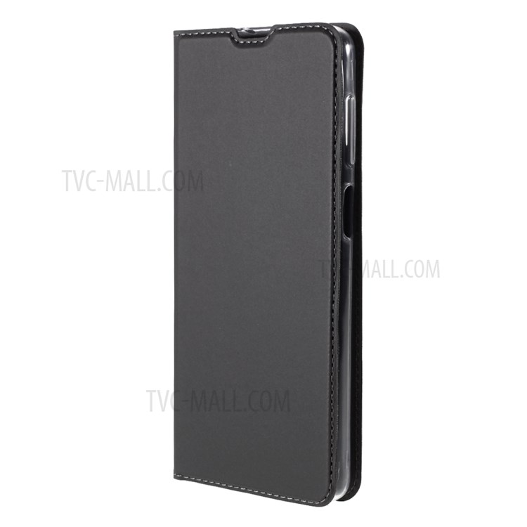 Auto-absorbed PU Leather Phone Case Stand for Samsung Galaxy M51 with Card Holder - Black-10