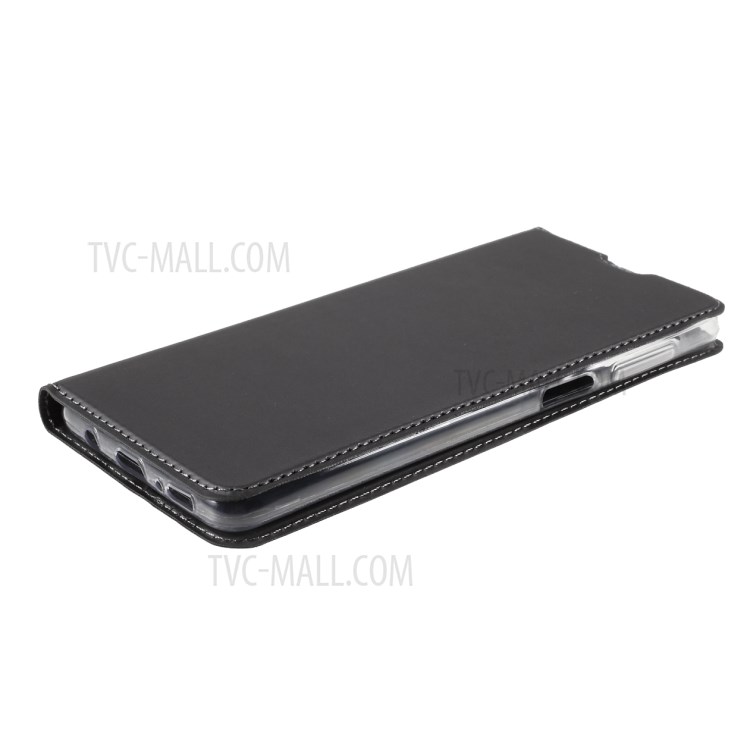 Auto-absorbed PU Leather Phone Case Stand for Samsung Galaxy M51 with Card Holder - Black-2