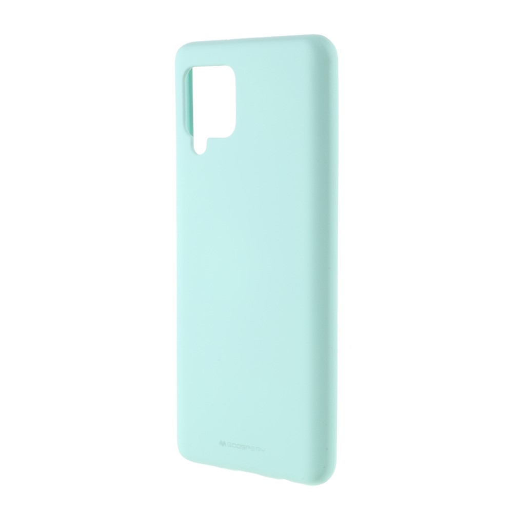 MERCURY GOOSPERY SF Series Matte TPU Case for Samsung Galaxy A42 5G Phone Accessory - Cyan-2