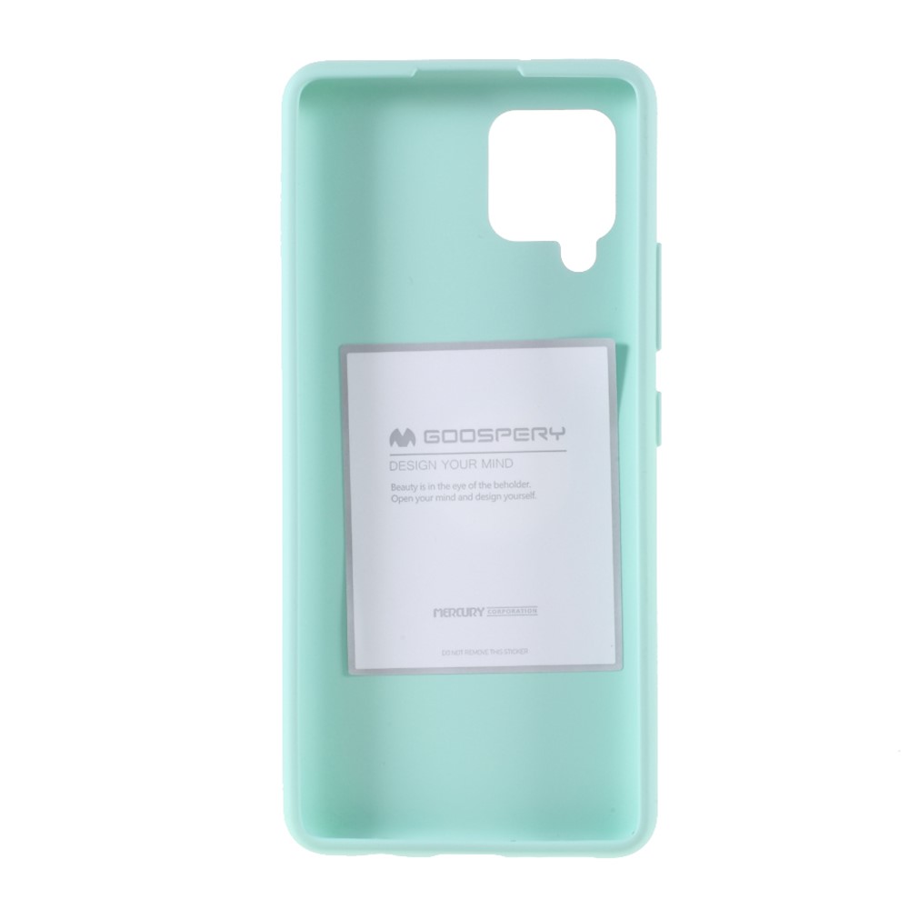 MERCURY GOOSPERY SF Series Matte TPU Case for Samsung Galaxy A42 5G Phone Accessory - Cyan-3