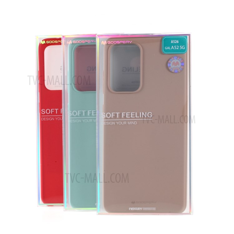 MERCURY GOOSPERY SF Series Matte TPU Case Soft Cover for Samsung Galaxy A52 5G / 4G - Red-7