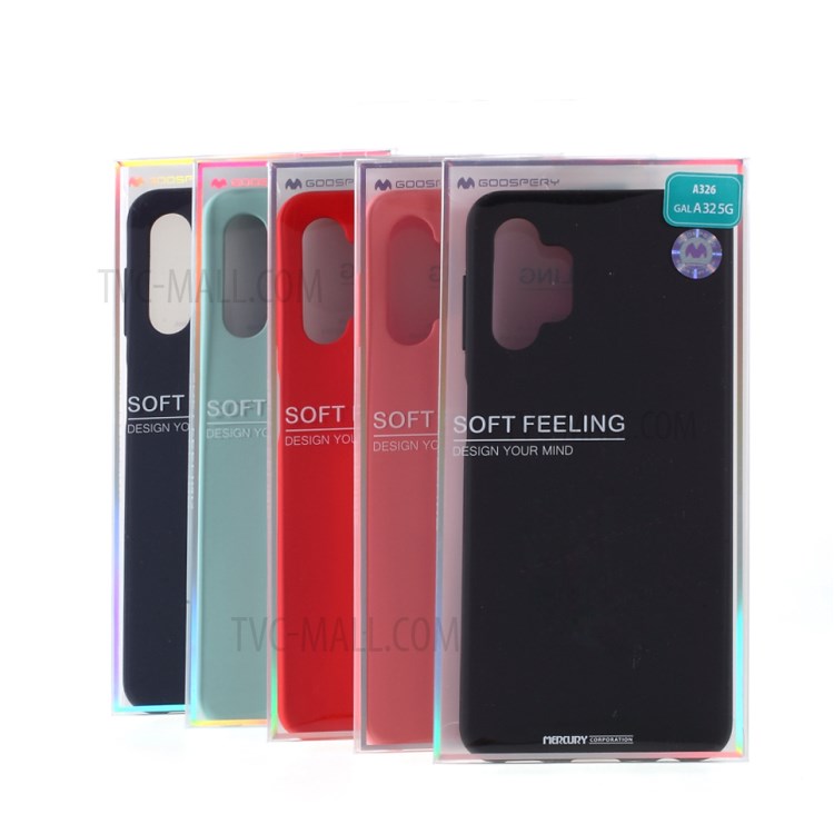 Mercury GOOSPERY SEF Série SF Coque De Téléphone TPU Matte Pour Samsung Galaxy A32 5G - Noir-9