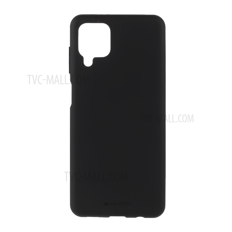 MERCURY GOOSPERY SF Series Matte TPU Cover Soft Case for Samsung Galaxy A12 - Black-1