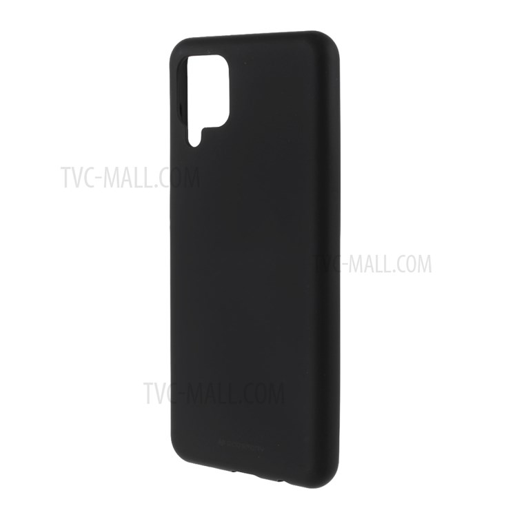 MERCURY GOOSPERY SF Series Matte TPU Cover Soft Case for Samsung Galaxy A12 - Black-2